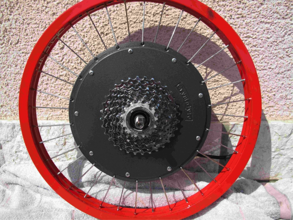 rueda con motor crystalite