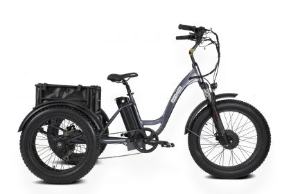 Triciclo Eléctrico para Adultos Invictus Barra Baja Gris Metalizado