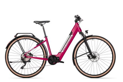 Crossride INT e450 Lady Touring - Matte Dark Crimson/Silver/Black