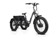 Triciclo Eléctrico para Adultos Invictus Barra Baja Gris Metalizado