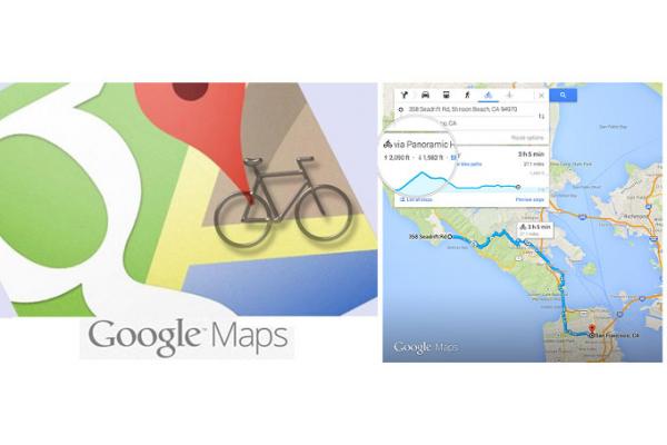 Como encontrar rutas en bicicleta con Google Maps